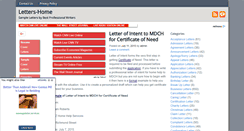 Desktop Screenshot of letters-home.com