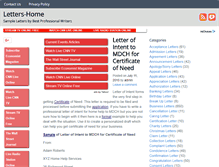 Tablet Screenshot of letters-home.com